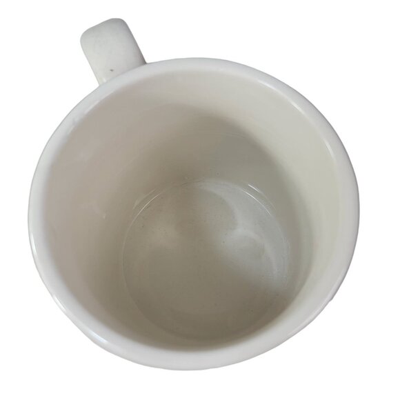 2/$15 Rooster Chicken Mug White Red 4.5" Large Oversized Farm Checkerboard READ - Picture 12 of 12